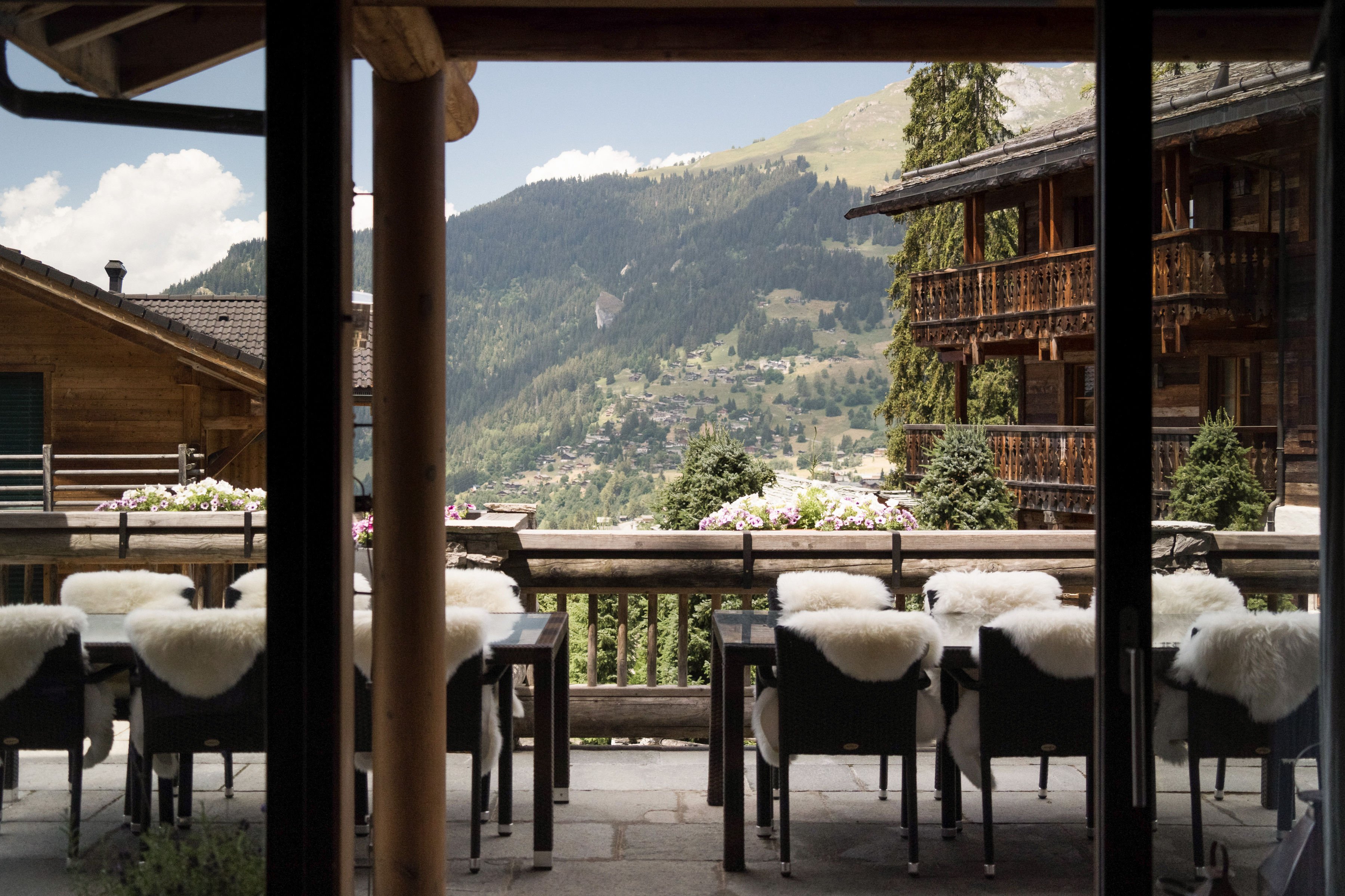 The Lodge Dining Terrace in Summer