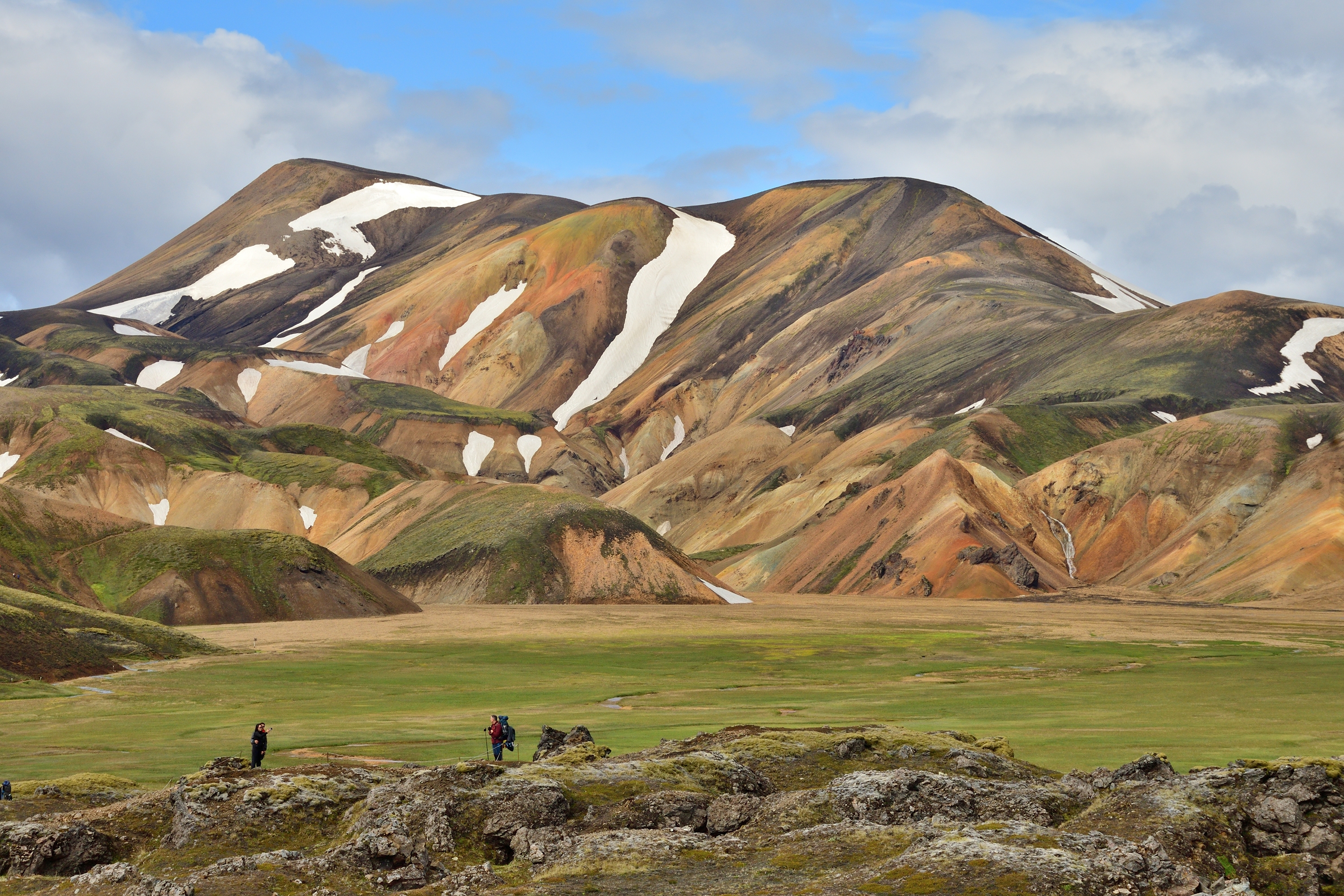 Colourful mountains in Landmannalaugar area on the Laugavegur Trail, in Southern Iceland
