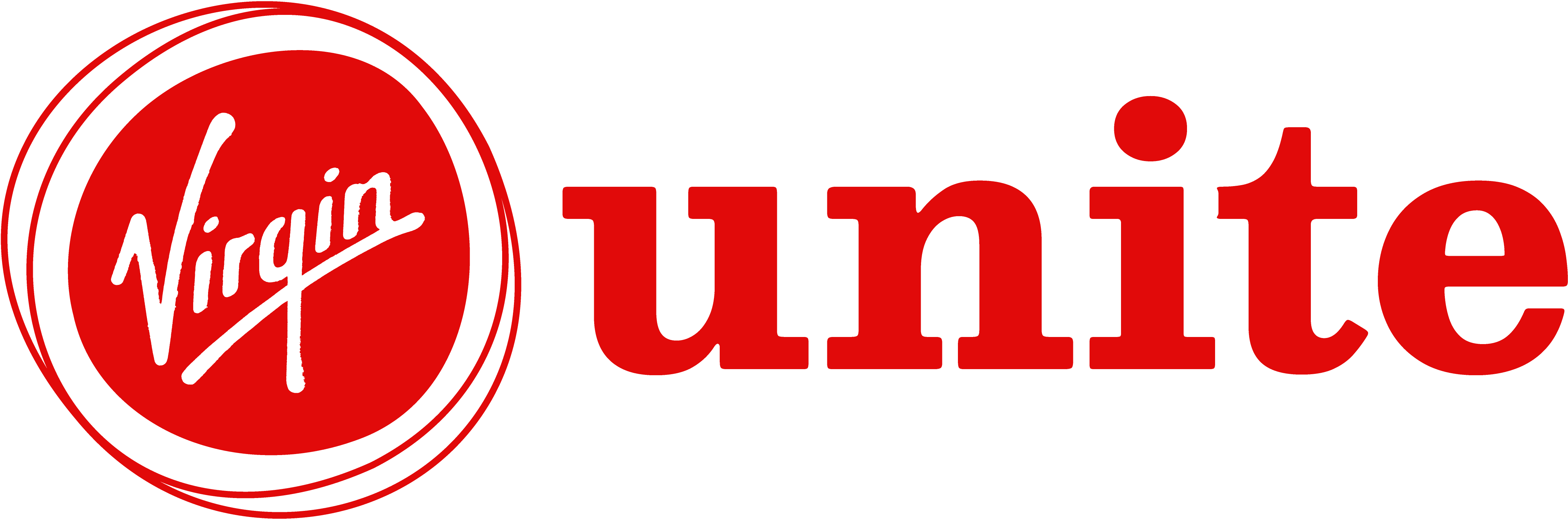 Virgin unite horizontal red